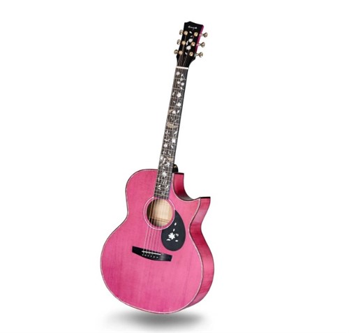 Đàn Guitar Enya Flowers Ocean Standard AJ EQ LR Baggs-pink